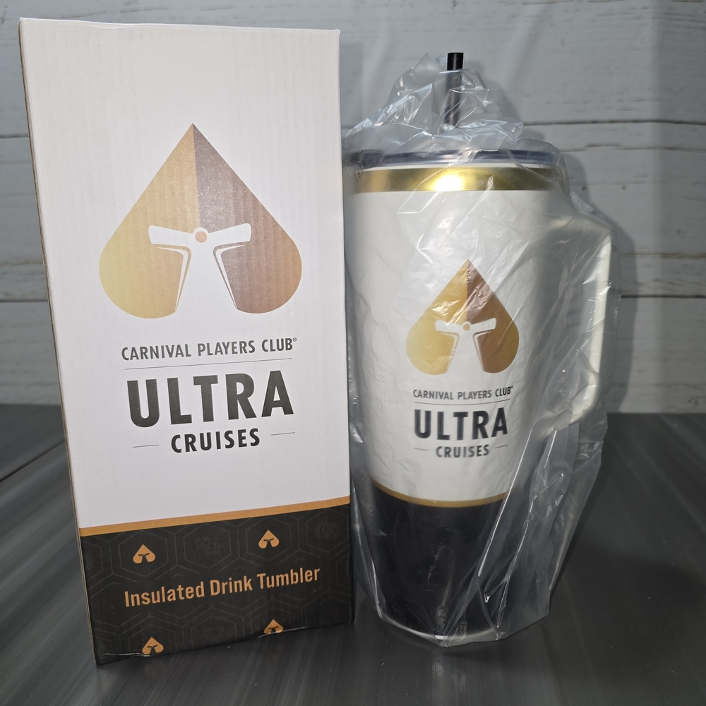 NEW Carnival Ultra Cruises Metal Tumbler Extra Large
